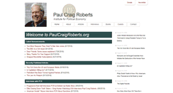 Desktop Screenshot of paulcraigroberts.org